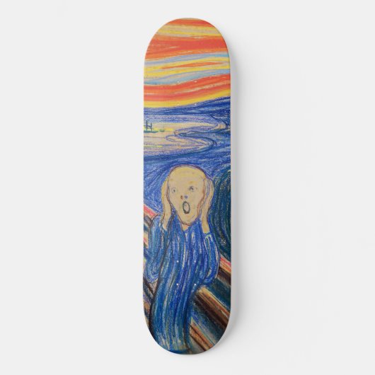 Edvard Munch - The Scream 1895 Persoonlijk Skateboard (Voorkant)