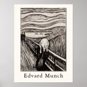 Edvard Munch – The Scream (1895) Poster (Voorkant)