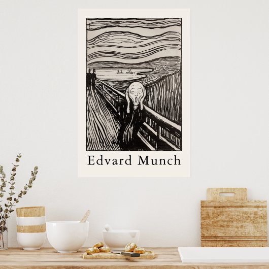 Edvard Munch – The Scream (1895) Poster (Keuken)