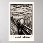 Edvard Munch – The Scream (1895) Poster (Voorkant)