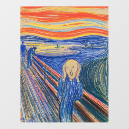 Edvard Munch - The Scream 1895 Raamsticker (Vel)
