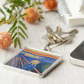 Edvard Munch - The Scream 1895 Sleutelhanger (Zijkant)