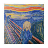 Edvard Munch - The Scream 1895 Tegeltje (Voorkant)