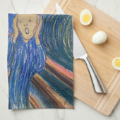 Edvard Munch - The Scream 1895 Theedoek (Quarter Fold)