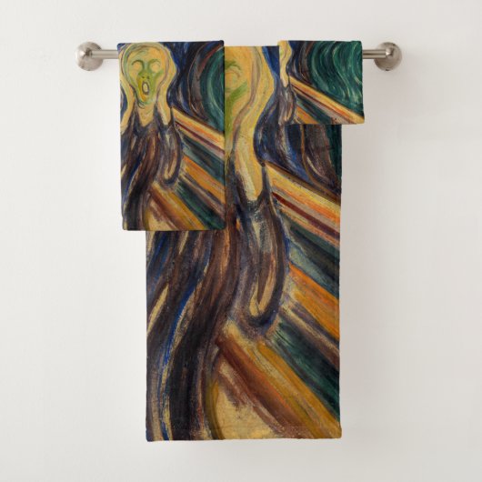 Edvard Munch - The Scream 1910 Bad Handdoek (Insitu)