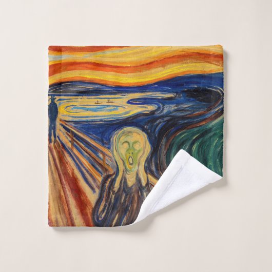 Edvard Munch - The Scream 1910 Bad Handdoek (Wasdoekje)