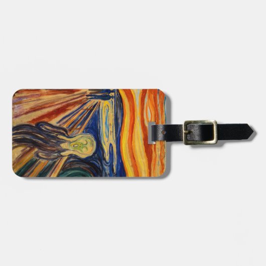 Edvard Munch - The Scream 1910 Bagagelabel (Voorkant horizontaal)