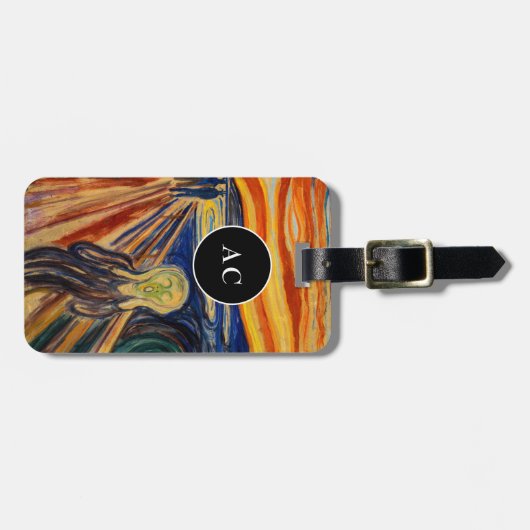 Edvard Munch - The Scream 1910 Bagagelabel (Voorkant horizontaal)