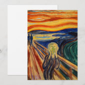 Edvard Munch - The Scream 1910 Bedankkaart (Voorkant / Achterkant)