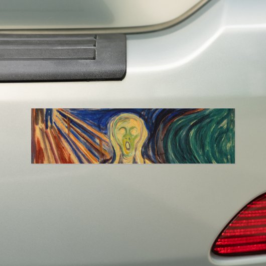 Edvard Munch - The Scream 1910 Bumpersticker (Op auto)