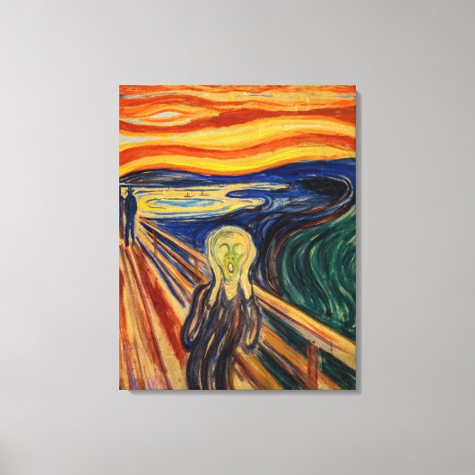 Edvard Munch - The Scream 1910 Canvas Afdruk (Voorkant)