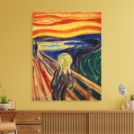 Edvard Munch - The Scream 1910 Canvas Afdruk (Insitu (Woonkamer))