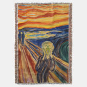 Edvard Munch - The Scream 1910 Deken (Voorkant Verticaal)