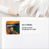 Edvard Munch - The Scream 1910 Etiket (Insitu)