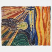 Edvard Munch - The Scream 1910 Fleece Deken (Voorkant (Horizontaal))