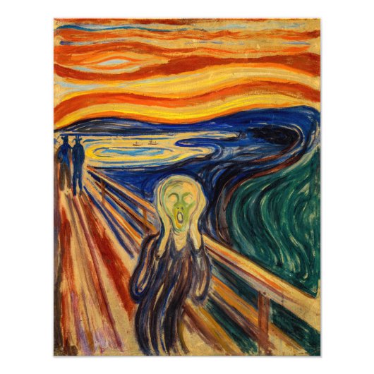 Edvard Munch - The Scream 1910 Foto Afdruk (Voorkant)
