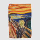 Edvard Munch - The Scream 1910 Golfhanddoek (Voorkant)