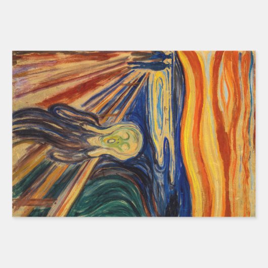 Edvard Munch - The Scream 1910 Inpakpapier Vel (Voorkant 3)