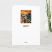 Edvard Munch - The Scream 1910 Kaart (Achterkant)