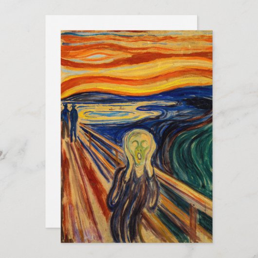 Edvard Munch - The Scream 1910 Kaart (Voorkant / Achterkant)