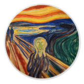 Edvard Munch - The Scream 1910 Keramische Knop (Voorkant)