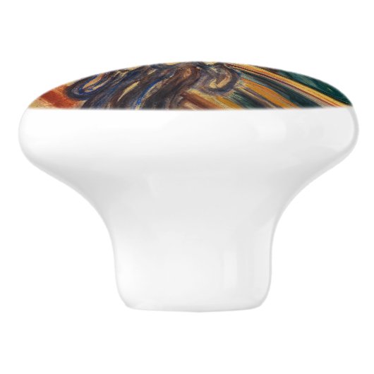 Edvard Munch - The Scream 1910 Keramische Knop (Zijkant)