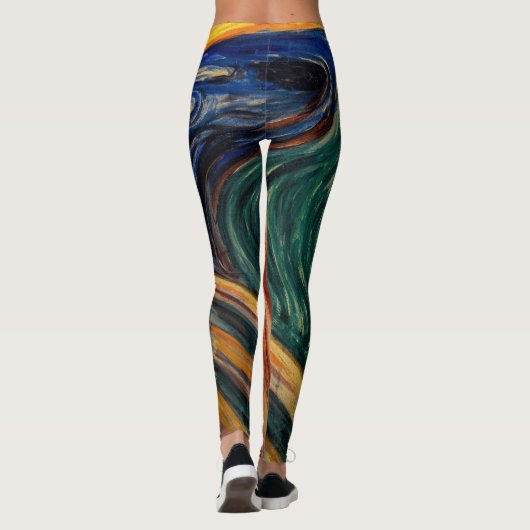 Edvard Munch - The Scream 1910 Leggings (Achterkant)