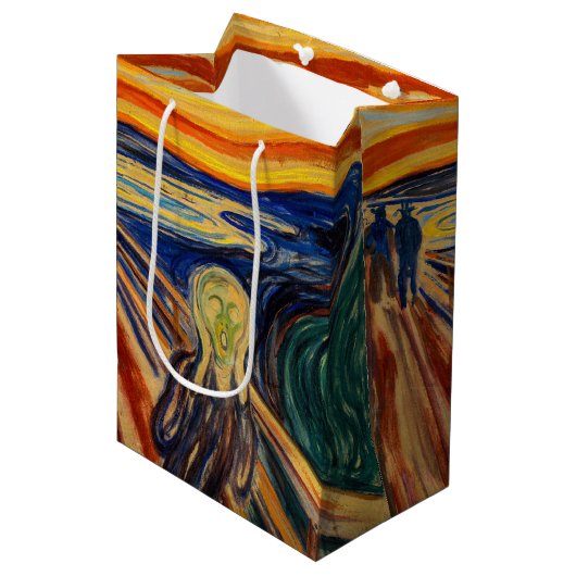 Edvard Munch - The Scream 1910 Medium Cadeauzakje (Voorkant Gekanteld)