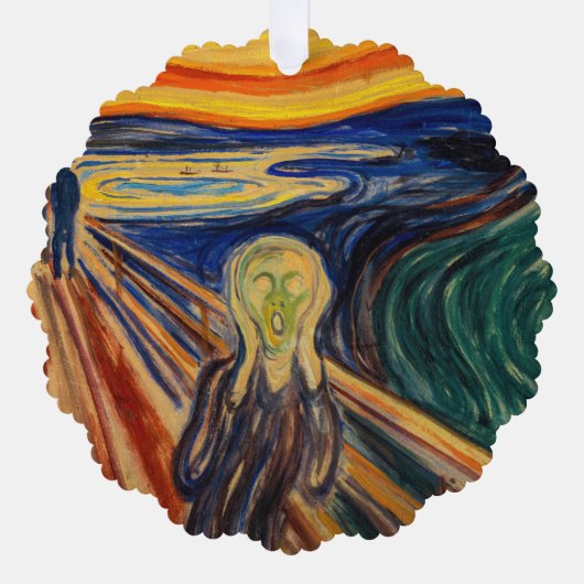 Edvard Munch - The Scream 1910 Ornament Kaart (Voorkant)