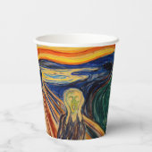 Edvard Munch - The Scream 1910 Papieren Bekers (Achterkant)