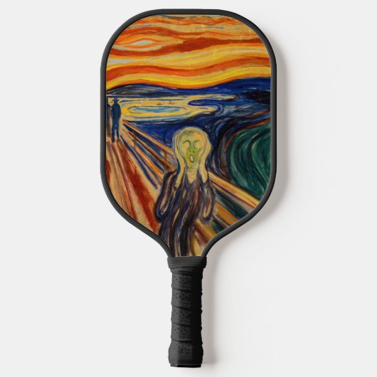 Edvard Munch - The Scream 1910 Pickleball Paddle (Achterkant)