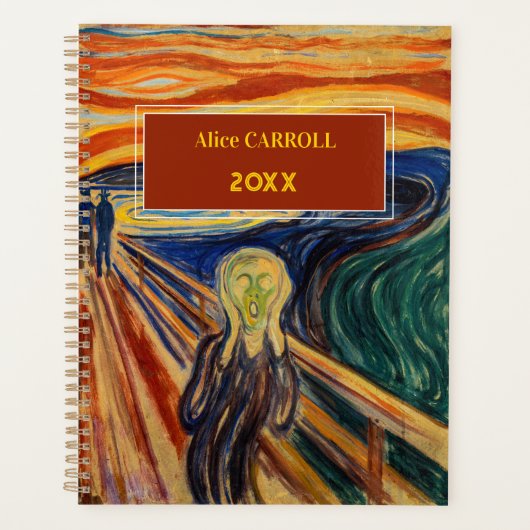 Edvard Munch - The Scream 1910 Planner (Voorkant)