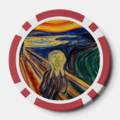 Edvard Munch - The Scream 1910 Poker Chips (Achterkant)