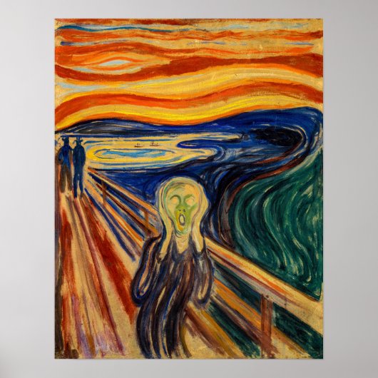 Edvard Munch - The Scream 1910 Poster (Voorkant)