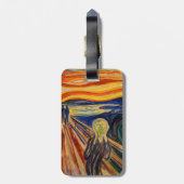 Edvard Munch - The Scream 1910 - QR Code Bagagelabel (Achterkant verticaal)