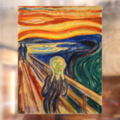 Edvard Munch - The Scream 1910 Raamsticker (Vel 2)