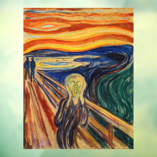 Edvard Munch - The Scream 1910 Raamsticker (Vel 3)
