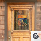 Edvard Munch - The Scream 1910 Raamsticker (Huis Deur)