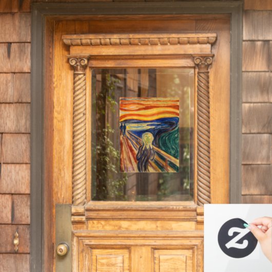 Edvard Munch - The Scream 1910 Raamsticker (Huis Deur)