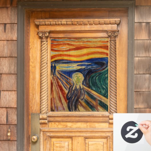 Edvard Munch - The Scream 1910 Raamsticker (Huis Deur)
