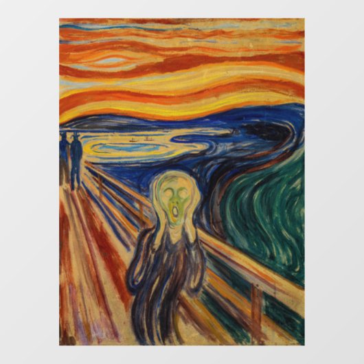 Edvard Munch - The Scream 1910 Raamsticker (Vel)