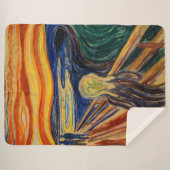 Edvard Munch - The Scream 1910 Sherpa Deken (Voorkant (horizontaal))