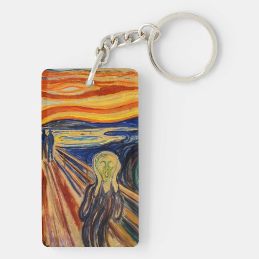 Edvard Munch - The Scream 1910 Sleutelhanger (achterkant)