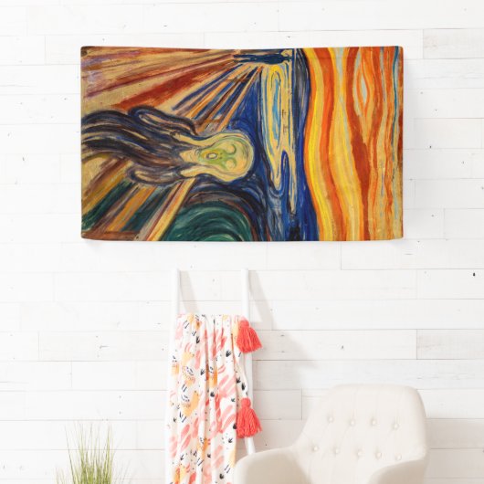 Edvard Munch - The Scream 1910 Spandoek (Insitu)