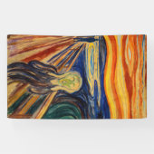 Edvard Munch - The Scream 1910 Spandoek (Horizontaal)
