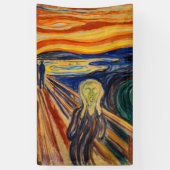 Edvard Munch - The Scream 1910 Spandoek (Verticaal)
