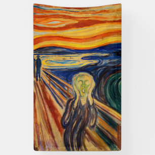 Edvard Munch - The Scream 1910 Spandoek