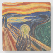 Edvard Munch - The Scream 1910 Stenen Onderzetter (Voorkant)