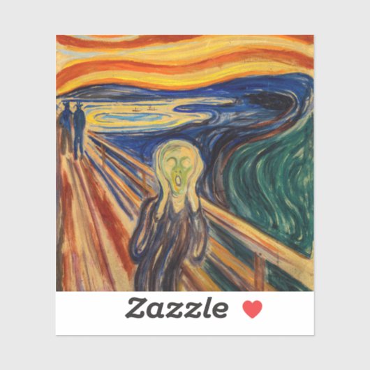 Edvard Munch - The Scream 1910 Sticker (Vel)