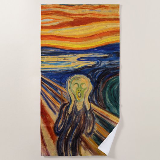 Edvard Munch - The Scream 1910 Strandlaken (Voorkant)